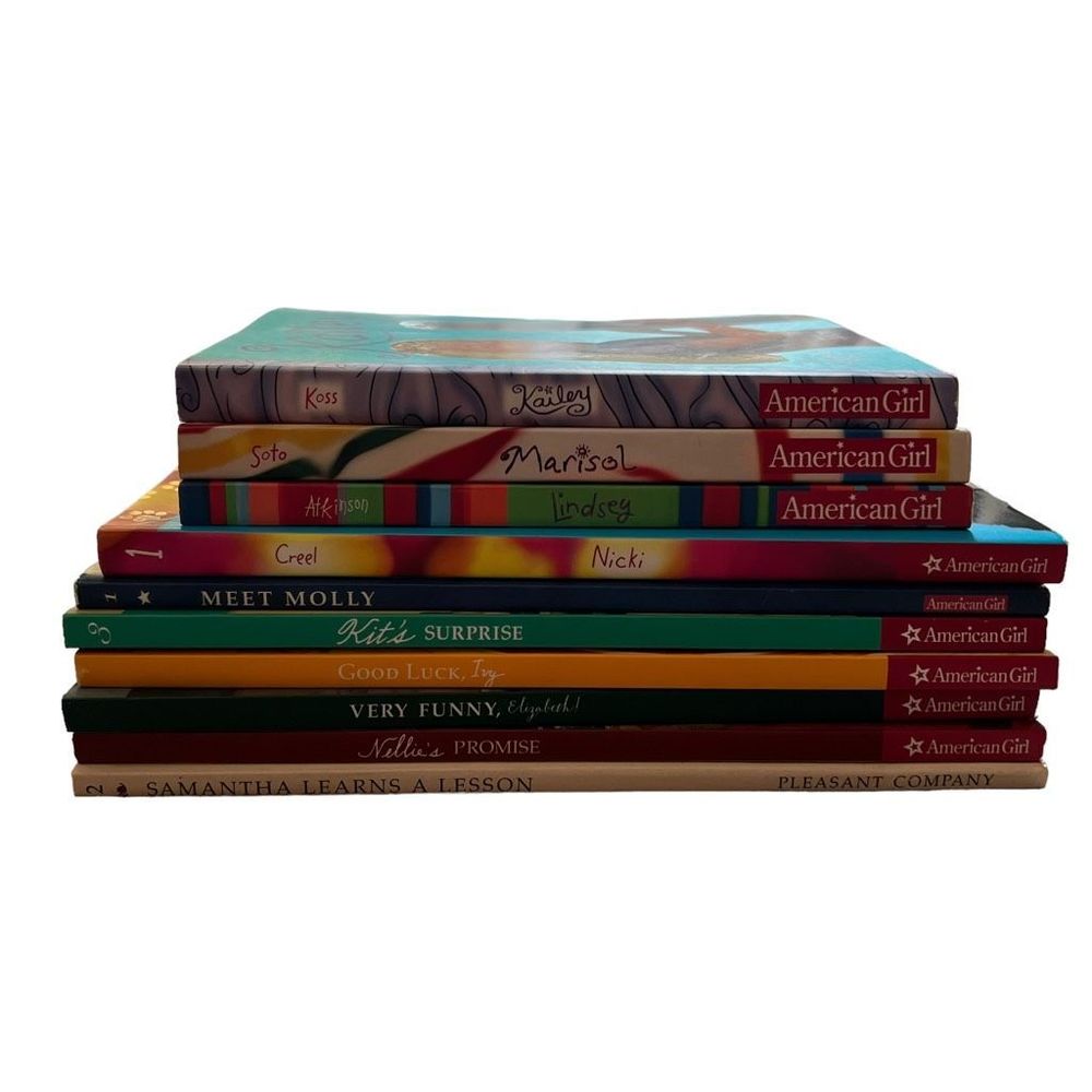 American Girl Book Collection Of 10 Paperback Books Various Time Periods & Girls